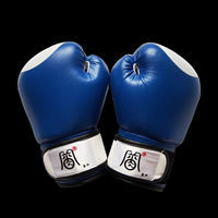 Синие боксерские перчатки