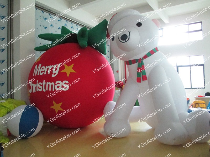 надувной Рождественский мультяшный медведьGC045