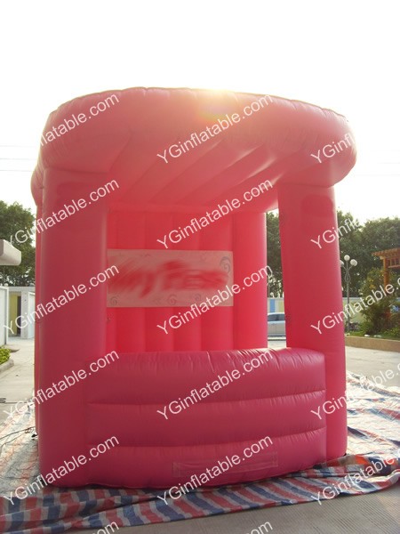 Розовая четырехместная надувная палатка.GN087