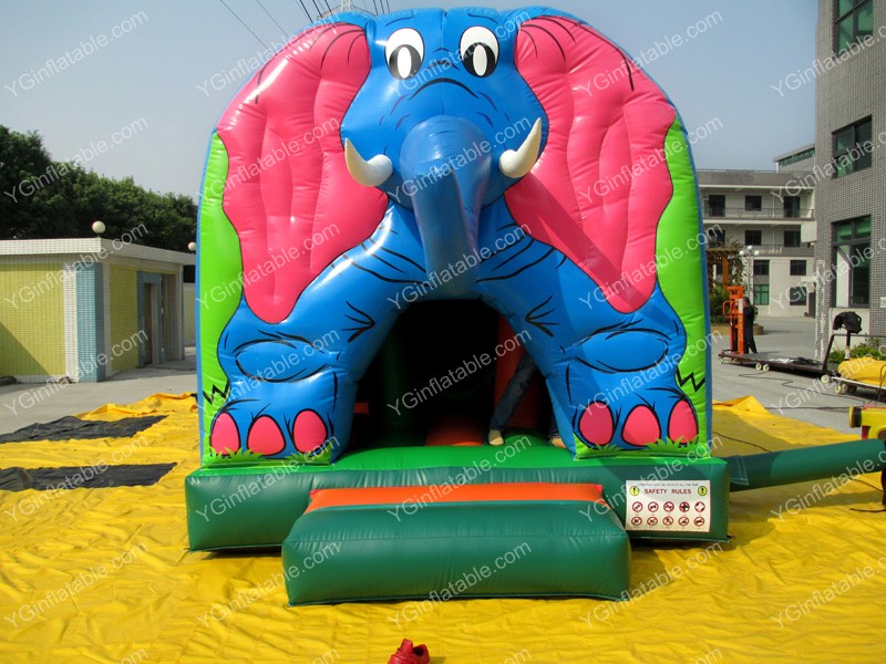 Комбинированный прыгающий домик слоновGB530