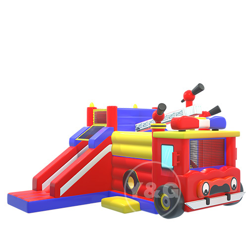 Комбинированный слайд «Пожарная машина»01
