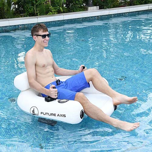 Моторизованный надувной шезлонг для бассейна