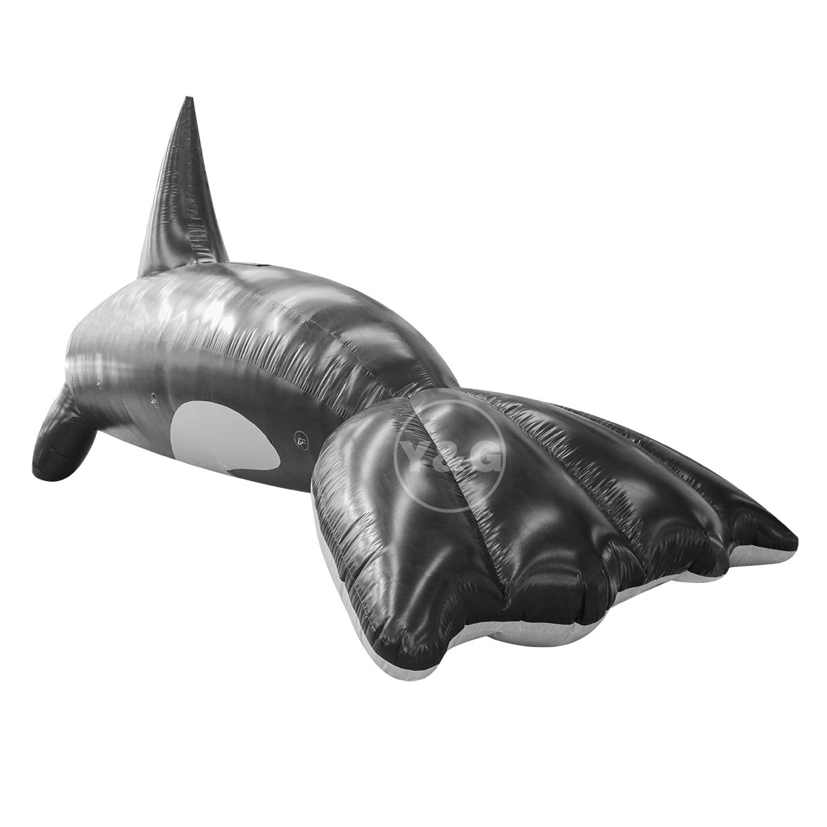 Надувной черный воздушный шар с дельфиномGO072