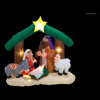 Рождественский надувной мультфильм