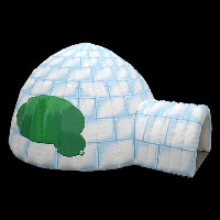 купольная надувная пузырьковая палатка