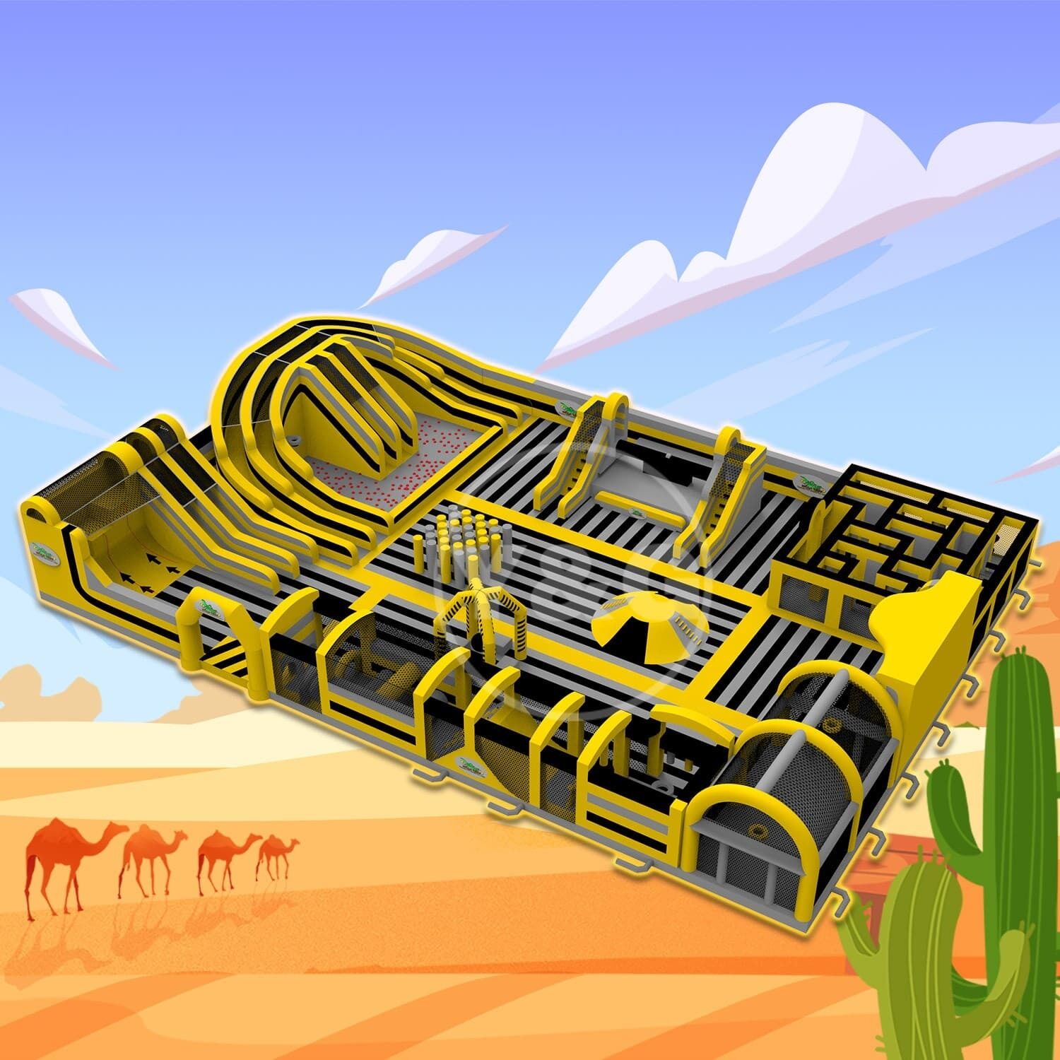 Tropical Desert Adult Inflatable Theme ParkYGIP-17